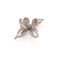 Colette Malouf Mesh Florette Barette - Silver