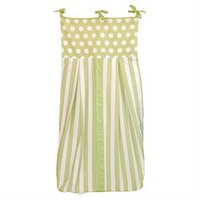 Tadpoles Dot/Stripe Diaper Stacker, Green