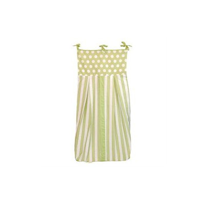 Tadpoles Dot/Stripe Diaper Stacker, Green