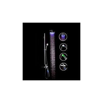 Anthony's Color Changing LED Shower Faucet with 8 inch Shower Head + Hand Shower