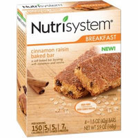 Nutrisystem Cinnamon Raisin Baked Bars, 1.5 oz, 4 count