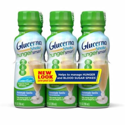 Glucerna Hunger Smart Shake, Homemade Vanilla, 10 fl oz (2-6 Packs)