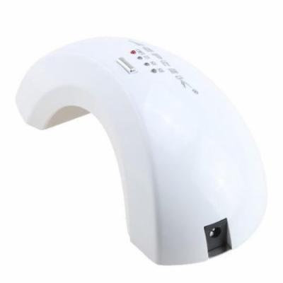 AGPtek Portable 12W LED Gel UV Nail Curing Lamp Light Beauty Salon Nail Dryer for Curing Gel Nail and UV Top Coats White