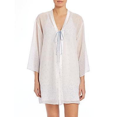 Oscar de la Renta Sleepwear Sheer Printed Wrap - Something Blue