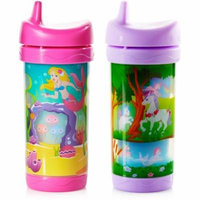 Evenflo Feeding Sip and Seek Insulated 10-oz Cup, Girl, 2pk
