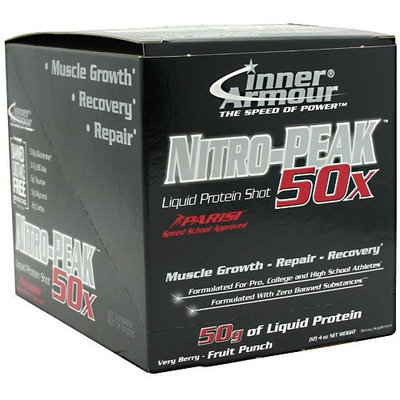 Inner Armour PAR NITRO-PEAK 50x- 12pk/4oz Protein shot- berry