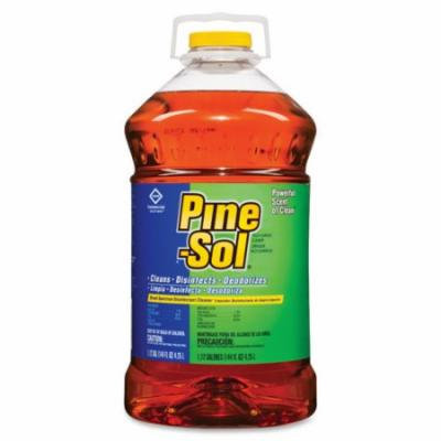 Pine-Sol Multi-Surface Cleaner - Liquid Solution - 144 fl oz (4.5 quart) - 3 / Carton - Pine Scent - Brown CLO35418CT