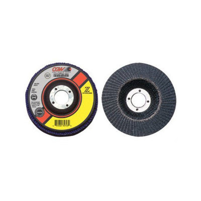 CGW Abrasives Flap Discs, Z-Stainless, Regular - 4-1/2x5/8-11 zs-40 t27 reg stainless flap disc