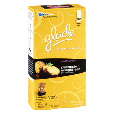 Glade Expressions Pineapple & Mangosteen Oil Diffuser Refill