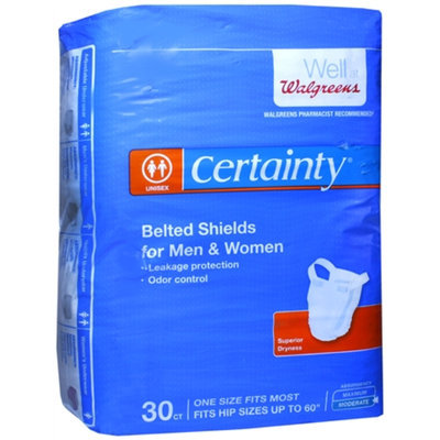 Walgreens Certainty Belted Shields With Buttons