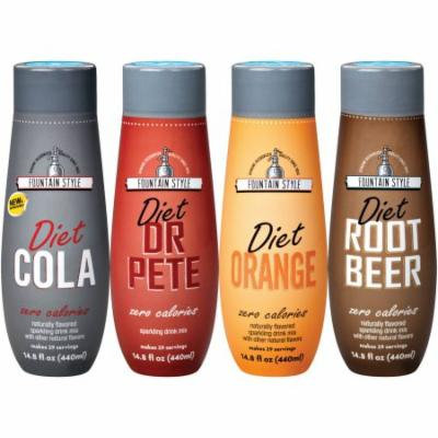 SodaStream Fountain Style Diet Variety Pack Sparkling Drink Mix, 440mL