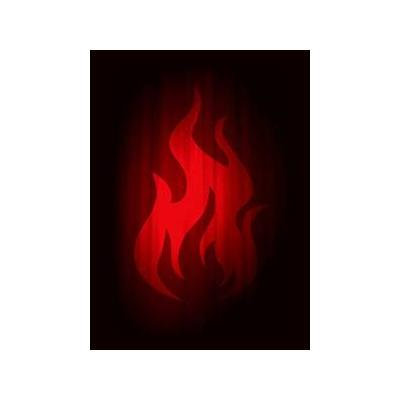 Legion SUPER Iconic FIRE 50 DOUBLE Matte Finish RED Sleeves (fits Magic / MTG, Pokemon Cards)