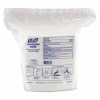 Purell Sanitizing Wipes - Lemon Scent - Lint-free, Durable, Textured - White - 2 Pack (911502)