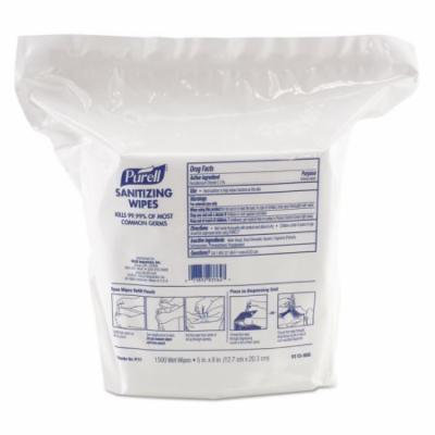 Purell Sanitizing Wipes - Lemon Scent - Lint-free, Durable, Textured - White - 2 Pack (911502)