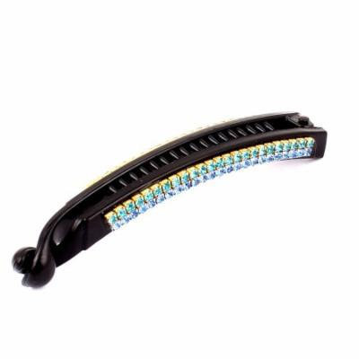 Plastic Rhinestone Decor Banana Hair Clip Claw Hairclip Hairpin Barrette Clamp
