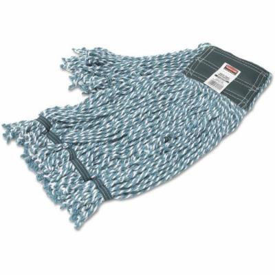 Rubbermaid Commercial Web Foot String Microfiber Mop Heads, Medium, Green, 6 count