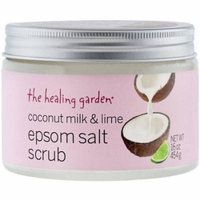The Healing Garden Coconut Milk & Lime Epsom Salt Scrub, 16 oz
