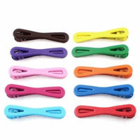 Ladies Hairstyle Metal Flat Alligator Hair Clip Barrette Assorted Color 10pcs