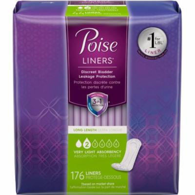 Poise Incontinence Panty Liners, 176 count
