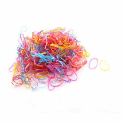 Rubber Elastic Ponytail Holder Hair Ties Bands Rope Assorted Color 2 Packs