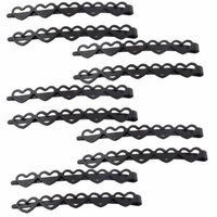 Lady Metal Heart Shape Bobby Pins Hair Clips Hairpin Black 10PCS