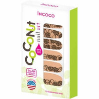Coconut Nail Art by Incoco Nail Polish Strips, High Style, 12 count