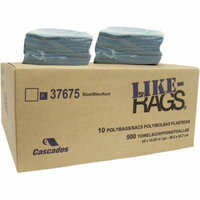 Cascades Like-Rags Spunlace Cloth Replacement Towels, Blue, 50 count, (Pack of 10)