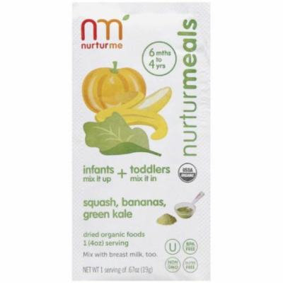NurturMe NurturMeals Squash, Bananas, Green Kale Dried Organic Food, .67 oz, 8 count