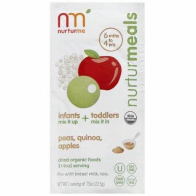 NurturMe NurturMeals Peas, Quinoa, Apples Dried Organic Food, .67 oz, 8 count