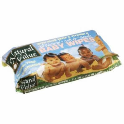 Natural Value Baby Wipes Refills, 80ct 13pk (960 sheets)