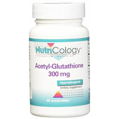 Nutricology Acetyl-Glutathione Supplement, 300 mg, 60 Count