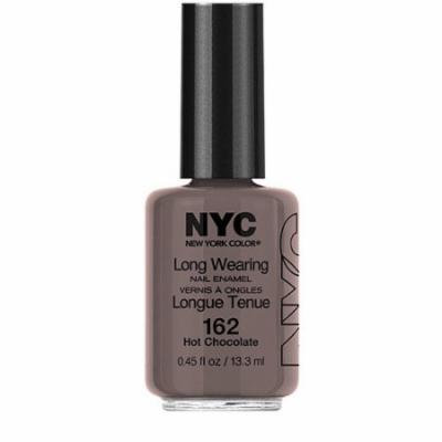 N.Y.C. New York Color Long Wearing Nail Enamel, 162 Hot Chocolate, 0.45 fl oz