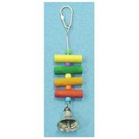 Bobs Wood 6 1 Bird Toy With Dowel Plastic Bell