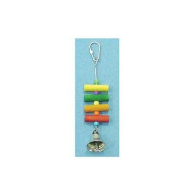 Bobs Wood 6 1 Bird Toy With Dowel Plastic Bell