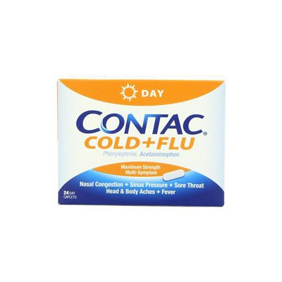 Contac Cold & Flu, Non-Drowsy Maximum Strength, Caplets