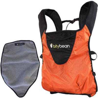 Bitybean - UltraCompact Baby Carrier with Fleece Liner - Carrot Orange