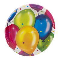 Party Creations Birthday Balloons Plates