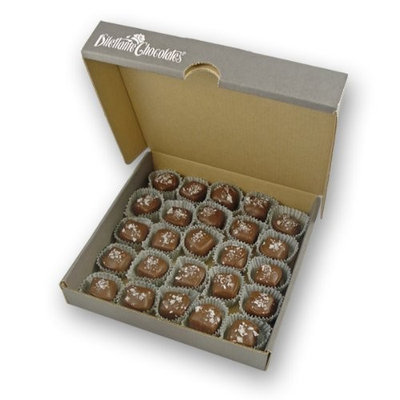 Salted Caramels in Milk Chocolate - 25 Piece Bulk Box - by Dilettante