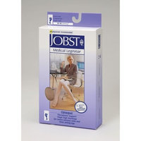 Jobst Women's Opaque 30-40 mmHg Open Toe Thigh High Extra Firm Support Stocking Size: Small, Color: Silky Beige