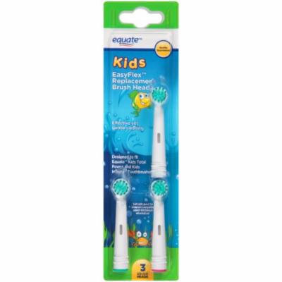 Equate Kids EasyFlex Replacement Brush Heads, Extra-Soft, 3ct