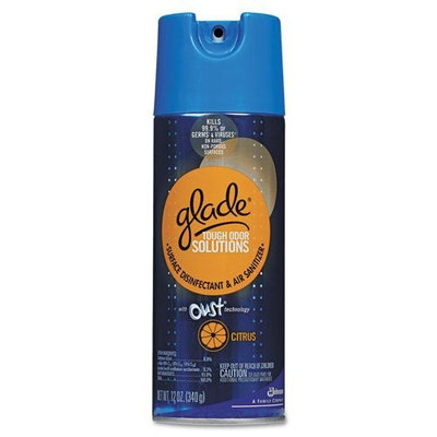 Glade Products Tough Odor Solutions Surface Disinfectant and Air Sanitizer, Citrus, 12oz