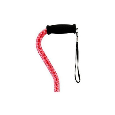 Nova Aluminum Offset Adjustable Cane in Silver, #C1060Sl
