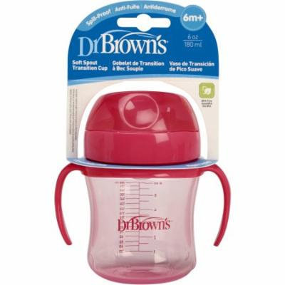 Handi-craft Company 6 oz Soft-Spout Transition Cup, Pink (Stage 1, 6m+)