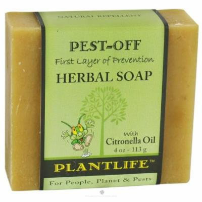 Plantlife Natural Body Care - Pest-Off Herbal Soap Deet Free - 4 oz.