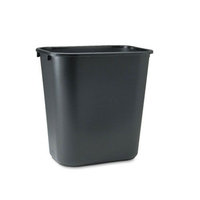 Rubbermaid-Black Soft Molded Plastic Wastebasket, 28 1/8 Quart