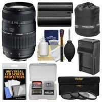 Tamron 70-300mm f/4-5.6 Di LD Macro 1:2 Zoom Lens with NP-FM500H Battery & Charger + 3 Filters + Lens + Kit for Sony Alpha DSLR SLR-A57, A58, A65, A77 II, A99 Cameras