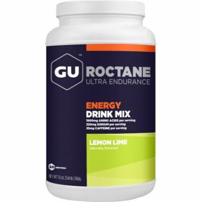 GU Roctane Energy Drink Mix: Lemon Lime, 24 Serving Canister
