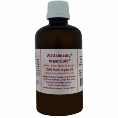 Watts Beauty 100% ArganGold Pure Oil with Glass Euro Dropper, 3. 38 oz