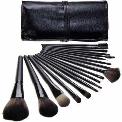 Bliss & Grace Professional Black Make-Up Brush Set, 18 pc