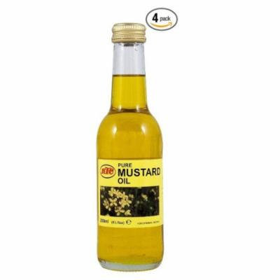 KTC Pure Mustard Oil, 8.5 Fluid Ounce (Pack of 4)